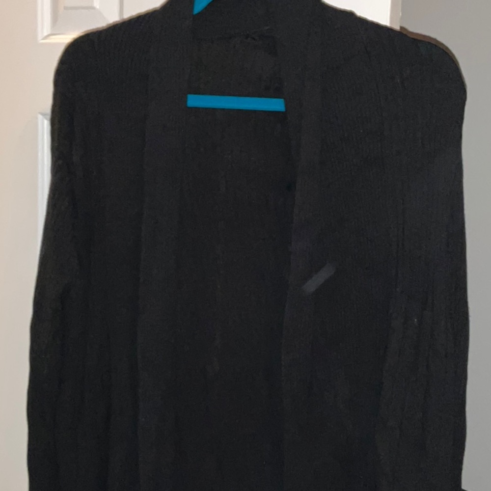 Leo & Nicole Black Cardigan/Sweater Size L